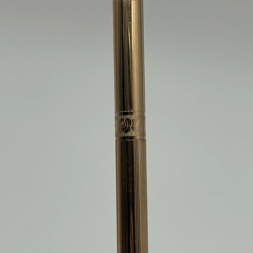 Vintage Cross 14K Gold Filled & Silver Ballpoint Pens IBM Clip USA Working